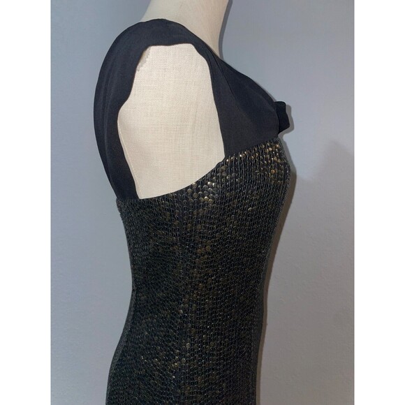 Tory Burch Women's Silk Studded Mini Dress size 6 Cowl Neck Whimsigoth Disco - Picture 9 of 12